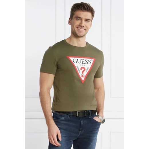 T-shirt męski Guess z krótkimi rękawami na wiosnę