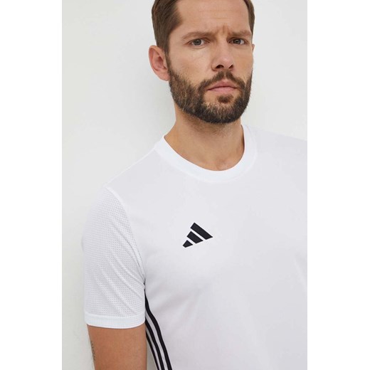 T-shirt męski Adidas Performance biały sportowy z krótkim rękawem 