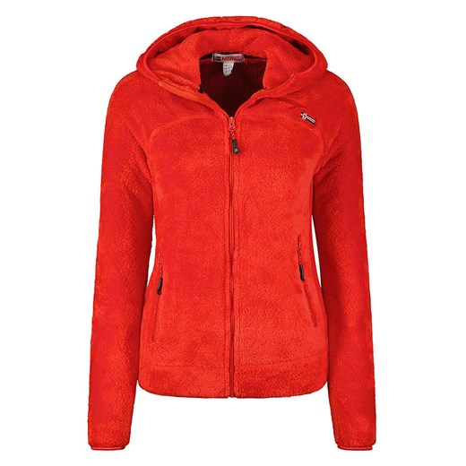 Geographical Norway Kurtka polarowa &quot;Upalood&quot; w kolorze czerwonym ze sklepu Limango Polska w kategorii Bluzy damskie - zdjęcie 166488423