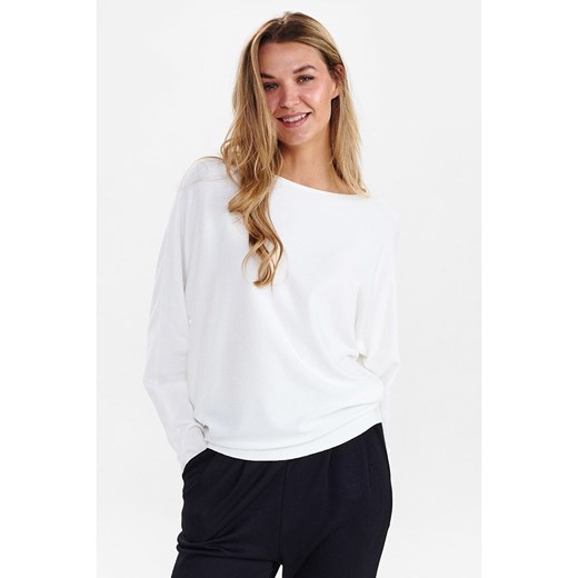 NÜMPH Sweter &quot;Nudaya&quot; w kolorze białym ze sklepu Limango Polska w kategorii Swetry damskie - zdjęcie 166488771