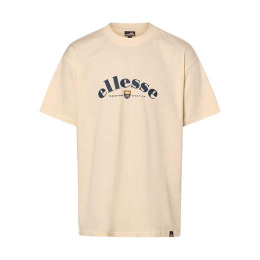 ellesse T-shirt męski Mężczyźni Bawełna piaskowy jednolity ze sklepu vangraaf w kategorii T-shirty męskie - zdjęcie 166489610