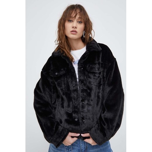 Guess Originals kurtka damska kolor czarny przejściowa oversize Guess Originals S ANSWEAR.com