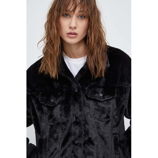 Guess Originals kurtka damska kolor czarny przejściowa oversize Guess Originals M ANSWEAR.com