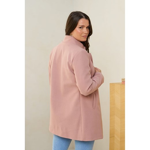 Curvy Lady Płaszcz przejściowy w kolorze szaroróżowym Curvy Lady 40/42 promocja Limango Polska