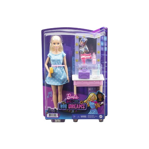 Barbie Big City Big Dreams Lalka Malibu + Toaletka Zestaw do zabawy wiek+ Barbie one size okazja 5.10.15