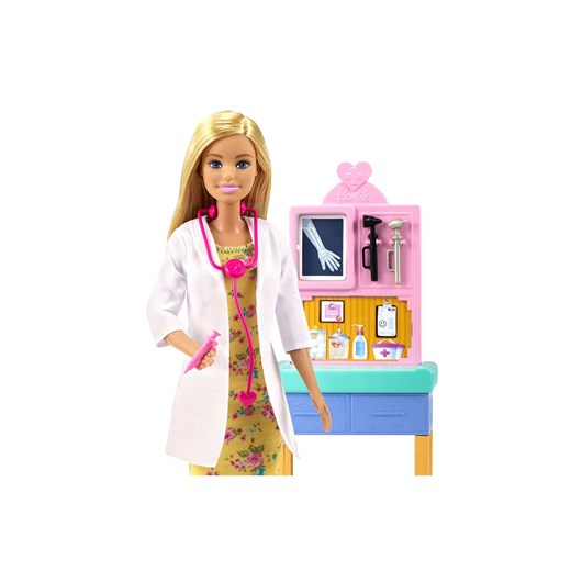 Barbie Pediatra Zestaw Kariera + Lalka blondynka wiek 3+ Barbie one size wyprzedaż 5.10.15