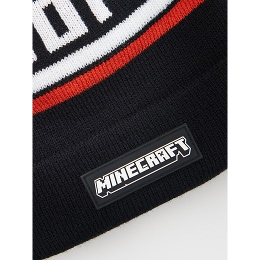 Reserved - Czapka beanie z pomponem - czarny Reserved 9-13 lat Reserved