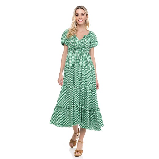 Tantra Sukienka w kolorze zielonym ze wzorem ze sklepu Limango Polska w kategorii Sukienki - zdjęcie 166505384