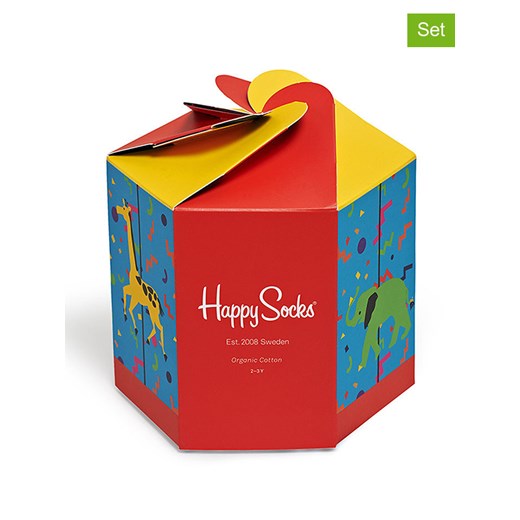 Happy Socks Skarpety (4 pary) "Cats &amp; Dogs" ze wzorem ze sklepu Limango Polska w kategorii Skarpetki dziecięce - zdjęcie 166505512