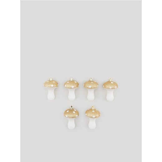 Sinsay - Bombki 6 pack - złoty ze sklepu Sinsay w kategorii Dekoracje świąteczne - zdjęcie 166508254