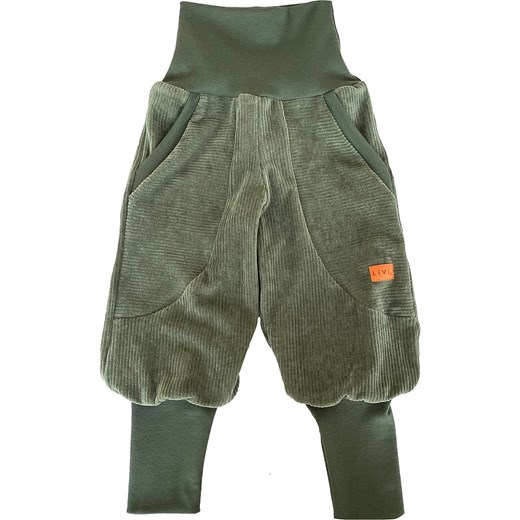 LiVi Sztruksowe joggersy &quot;Streetstyle&quot; w kolorze khaki ze sklepu Limango Polska w kategorii Spodnie chłopięce - zdjęcie 166515443