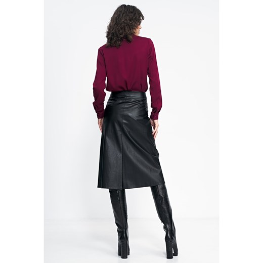 Koszula damska czerwona Nife z kołnierzykiem elegancka 