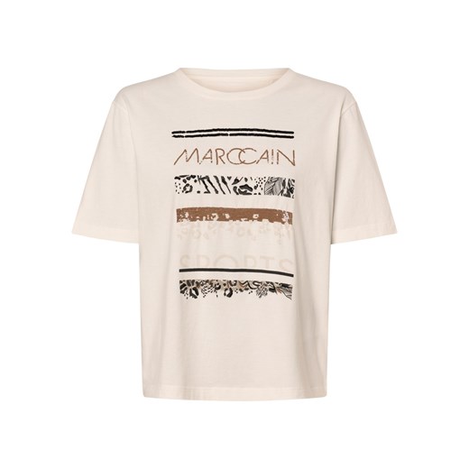 Marc Cain Sports T-shirt damski Kobiety Bawełna écru nadruk ze sklepu vangraaf w kategorii Bluzki damskie - zdjęcie 166516404