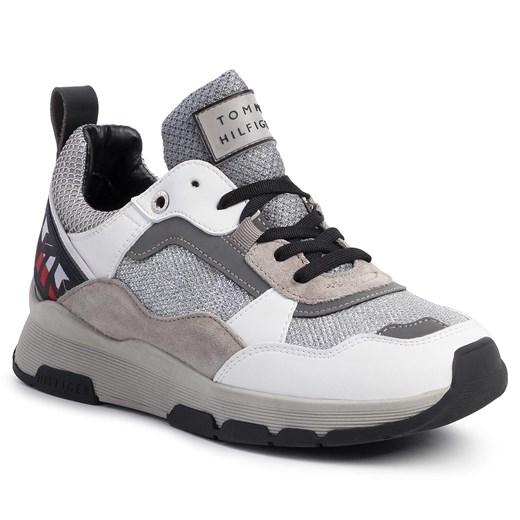 Sneakersy Tommy Hilfiger Patent Fashion Runner FW0FW04609 White YBS Tommy Hilfiger 41 eobuwie.pl