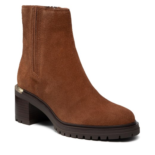 Botki Tommy Hilfiger Th Outdoor Mid Heel Boot FW0FW05940 Natual Cognac GTU Tommy Hilfiger 37 eobuwie.pl