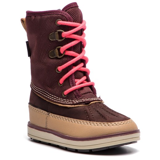 Śniegowce Clarks Arrow Moon Gtx GORE-TEX 261378817 Burgundy Combi Clarks 29 eobuwie.pl