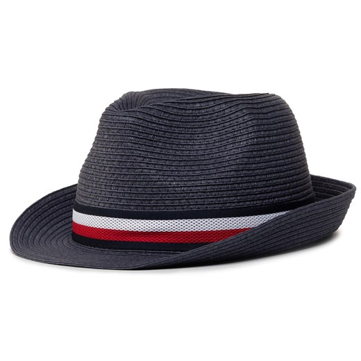 Kapelusz Tommy Hilfiger Straw Hat AM0AM057600 BLU Tommy Hilfiger one size eobuwie.pl