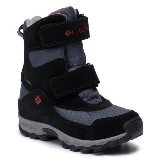 Śniegowce Columbia Childrens Parkers Peak Boot YC5409 Graphite/ Bright Red 053 Columbia 29 eobuwie.pl
