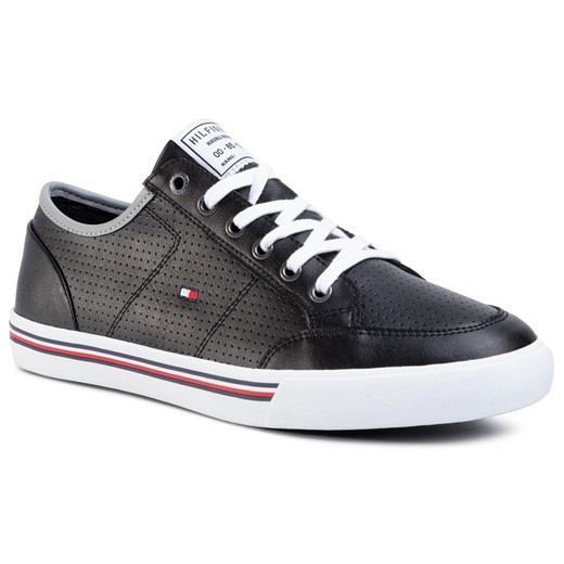 Sneakersy Tommy Hilfiger Core Corporate Leather Sneaker FM0FM02677 Black BDS Tommy Hilfiger 41 eobuwie.pl