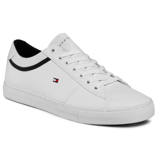 Sneakersy Tommy Hilfiger Essential Letaher Sneaker FM0FM02681 White YBS Tommy Hilfiger 42 eobuwie.pl