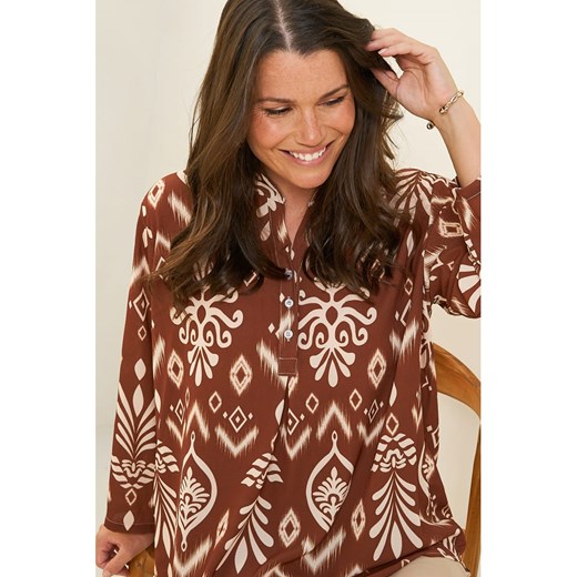 Curvy Lady Bluzka w kolorze brązowym Curvy Lady 40/42 promocyjna cena Limango Polska