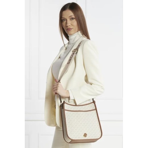 Listonoszka Michael Kors z nadrukiem na ramię średnia 