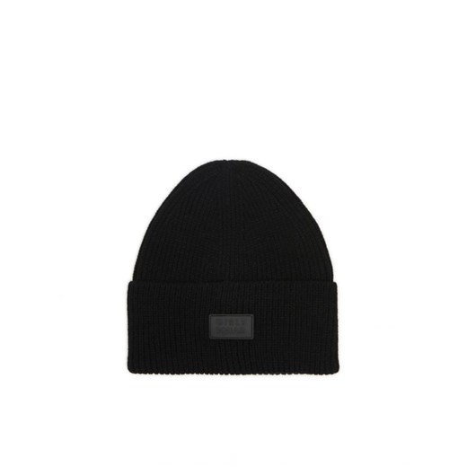 Cropp - Czarna czapka beanie - czarny ze sklepu Cropp w kategorii Czapki zimowe damskie - zdjęcie 166535274