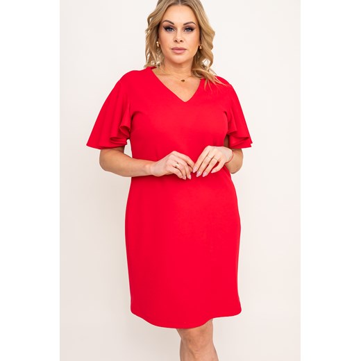 Czerwona Sukienka PALOMI ze sklepu TONO w kategorii Sukienki - zdjęcie 166542181