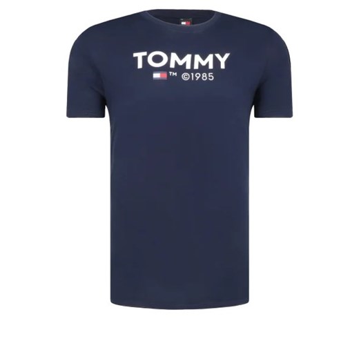 T-shirt męski Tommy Jeans czarny bawełniany z krótkimi rękawami 