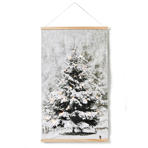 Obraz ścienny LED z motywem choinki One Size bonprix