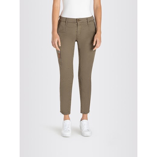 MAC Spodnie &quot;Rich&quot; w kolorze khaki ze sklepu Limango Polska w kategorii Spodnie damskie - zdjęcie 166604610
