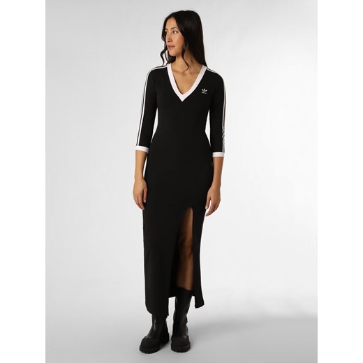 adidas Originals Sukienka damska Kobiety Bawełna czarny jednolity ze sklepu vangraaf w kategorii Sukienki - zdjęcie 166604850