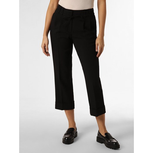 Opus Spodnie Kobiety Sztuczne włókno czarny jednolity ze sklepu vangraaf w kategorii Spodnie damskie - zdjęcie 166604880