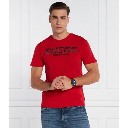 GUESS T-shirt | Slim Fit ze sklepu Gomez Fashion Store w kategorii T-shirty męskie - zdjęcie 166609212