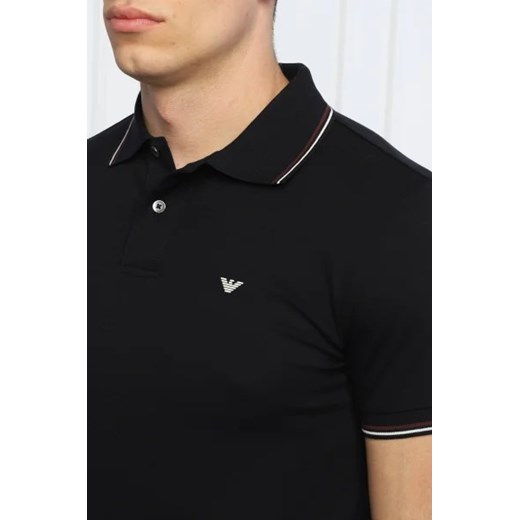 T-shirt męski Emporio Armani czarny z krótkimi rękawami