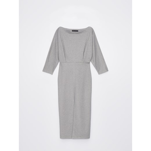 Mohito - Dzianinowa sukienka midi - Jasny szary Mohito XL Mohito