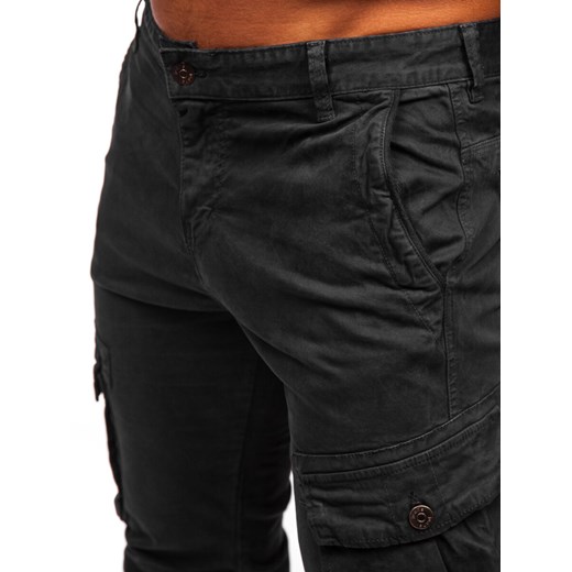 Szare spodnie materiałowe joggery bojówki męskie Denley JM5502 40/3XL wyprzedaż Denley