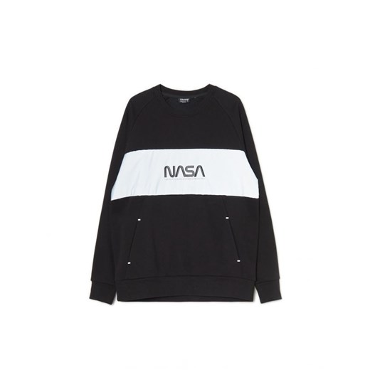 Cropp - Czarna bluza NASA - czarny ze sklepu Cropp w kategorii Bluzy męskie - zdjęcie 166622941