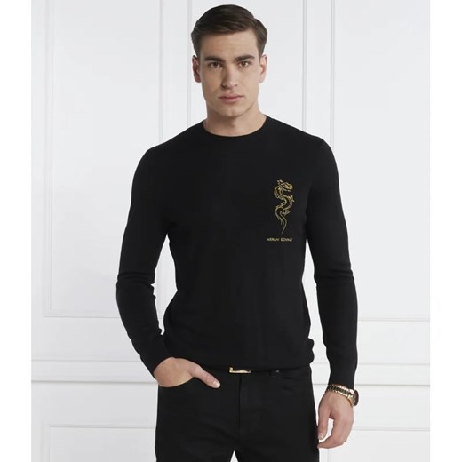 Armani Exchange Sweter | Regular Fit | z dodatkiem wełny ze sklepu Gomez Fashion Store w kategorii Swetry męskie - zdjęcie 166630243