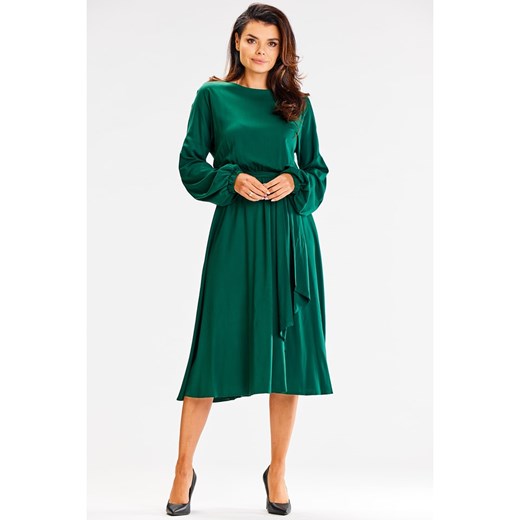 Awama Sukienka w kolorze zielonym ze sklepu Limango Polska w kategorii Sukienki - zdjęcie 166631383