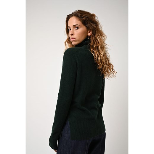 AUTHENTIC CASHMERE Kaszmirowy golf "Fornet" w kolorze ciemnozielonym S okazyjna cena Limango Polska
