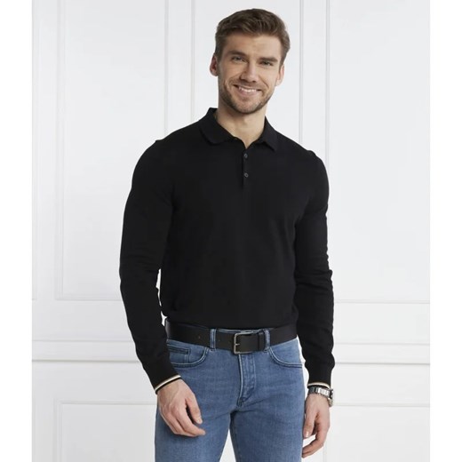 T-shirt męski BOSS HUGO z długimi rękawami casual