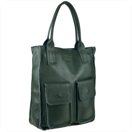 Vera pelle duża torebka włoska shopper bag skóra naturalna ze sklepu melon.pl w kategorii Torby Shopper bag - zdjęcie 166637660
