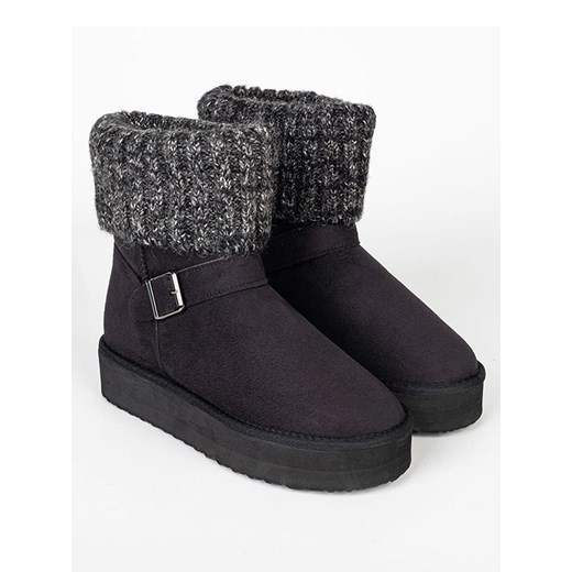 ISLAND BOOT Botki zimowe &quot;Kourtney&quot; w kolorze czarnym ze sklepu Limango Polska w kategorii Śniegowce damskie - zdjęcie 166648361