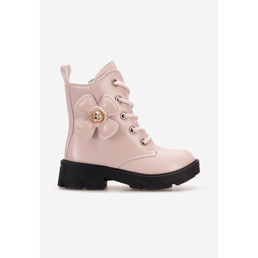 Różowe botki dziewczęce Clover ze sklepu Zapatos w kategorii Buty zimowe dziecięce - zdjęcie 166651133