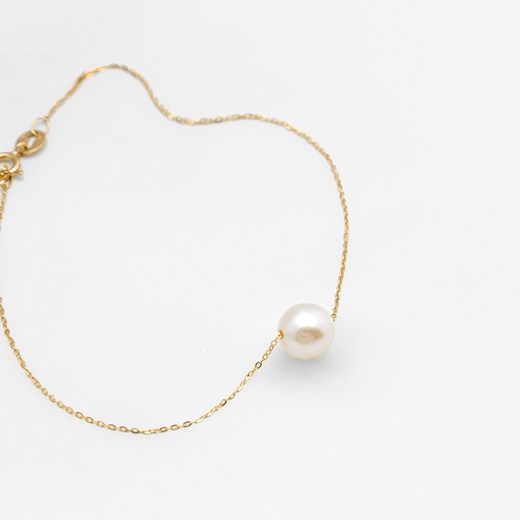 bransoletka złota z perłą ze sklepu ANIA KRUK w kategorii Bransoletki - zdjęcie 166653084