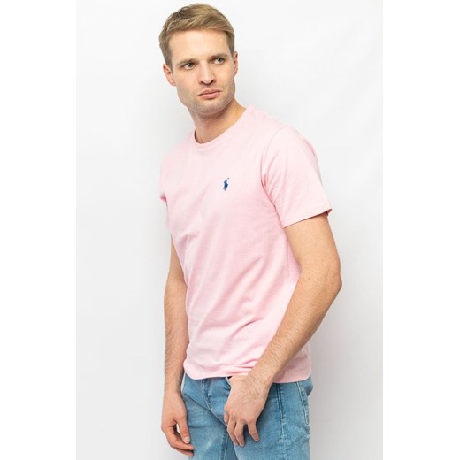 t-shirt męski polo ralph lauren 710671438145 różowy ze sklepu Royal Shop w kategorii T-shirty męskie - zdjęcie 166653654