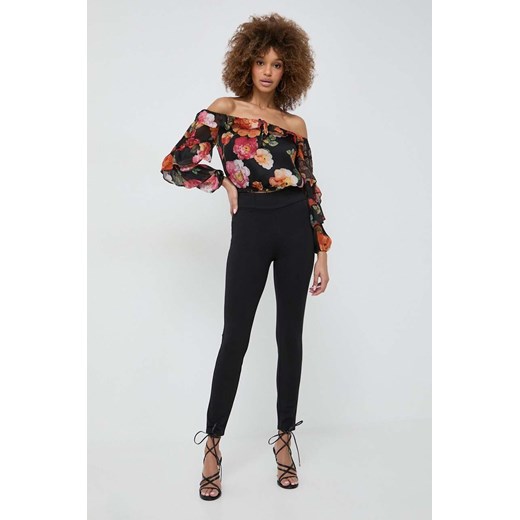 Guess bluzka damska kolor czarny wzorzysta Guess XL ANSWEAR.com