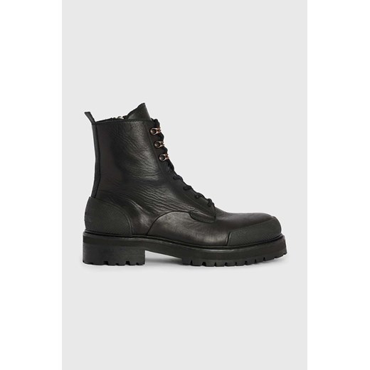 AllSaints buty skórzane Mudfox kolor czarny MF529Z ze sklepu ANSWEAR.com w kategorii Buty zimowe męskie - zdjęcie 166664602