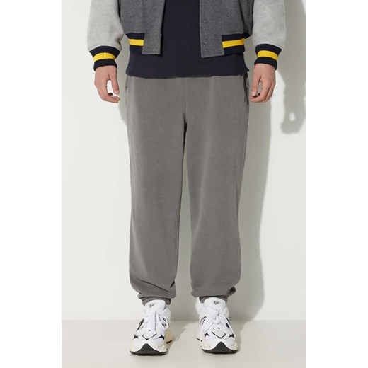 Lacoste spodnie dresowe bawełniane kolor szary gładkie XH3451 S0I ze sklepu PRM w kategorii Spodnie damskie - zdjęcie 166669324